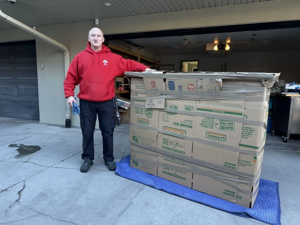 Nanaimo to Ladysmith mover with packed furniture