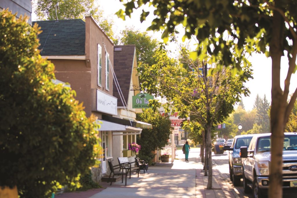 Downtown Okotoks neighbourhood – a key area served by Okotoks movers