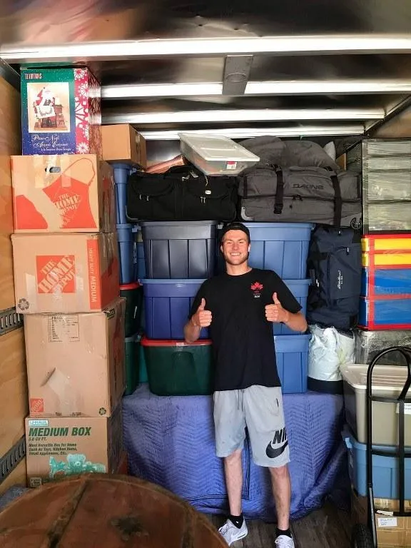 Friendly mover of our Banff moving company